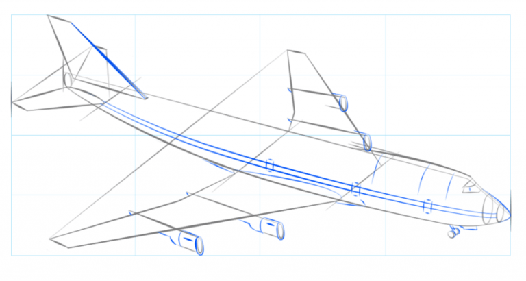 How to Draw Airplane Step by Step – For Kids & Beginners