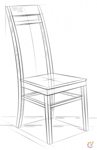 How to draw chair