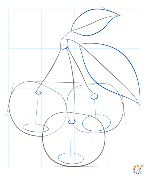 How to draw cherries