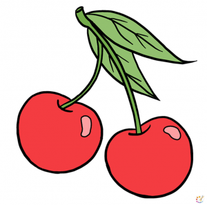 How to draw cherries