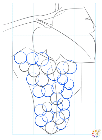 How to draw grapes 