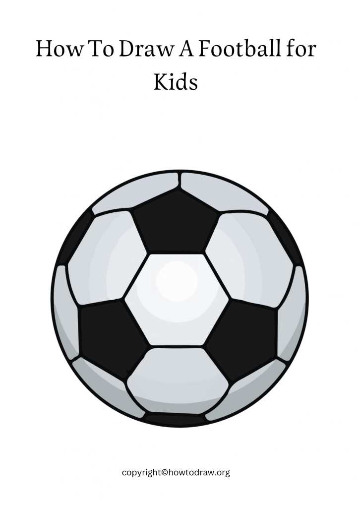 How To Draw A Football for Kids-1