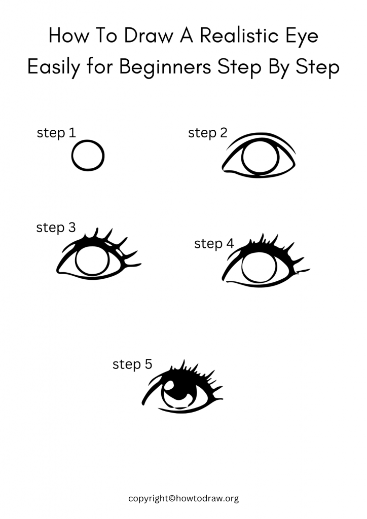 How To Draw A Realistic Eye Easily for Beginners Step By Step