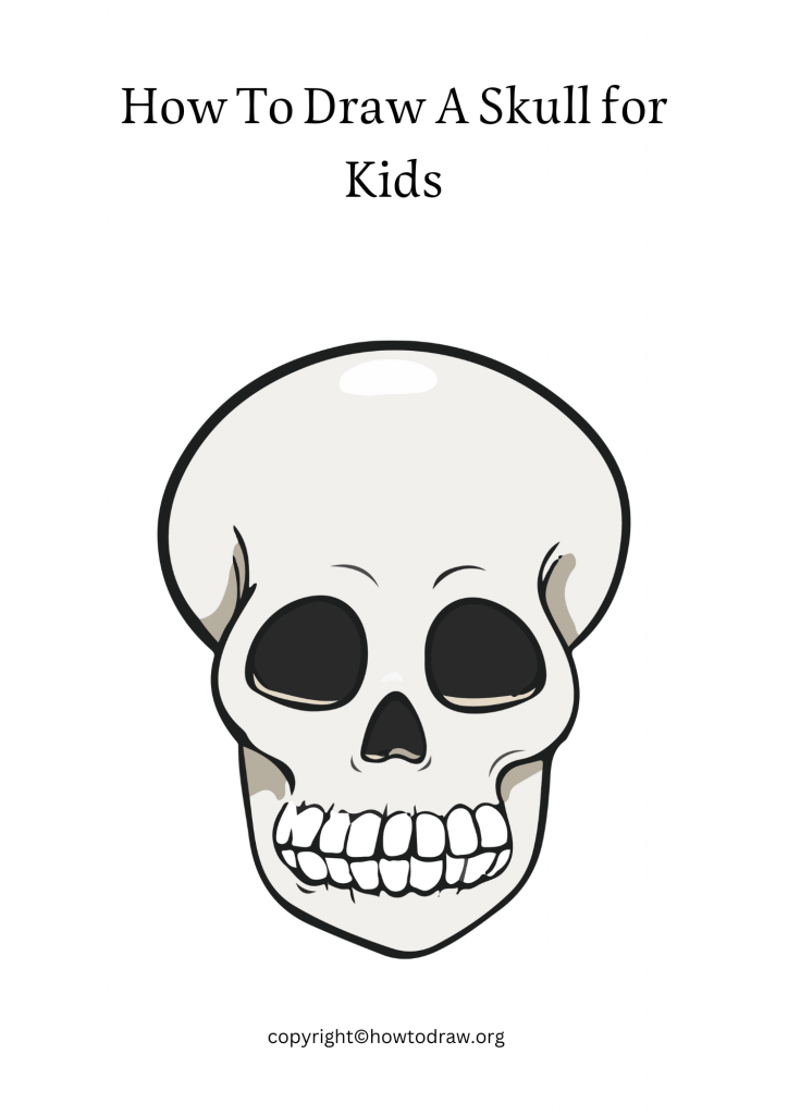 How To Draw A Skull for Kids