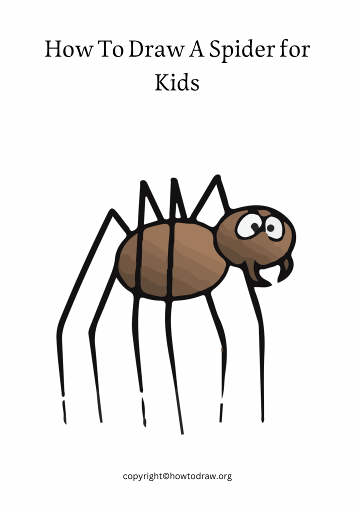 How To Draw A Spider for Kids