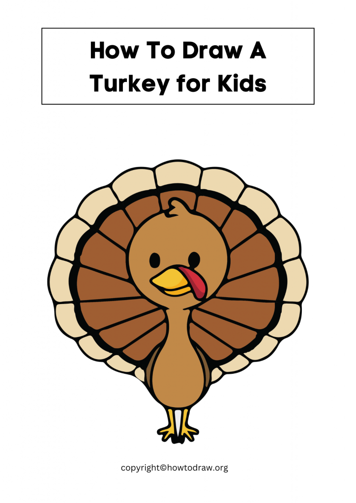 How To Draw A Turkey for Kids