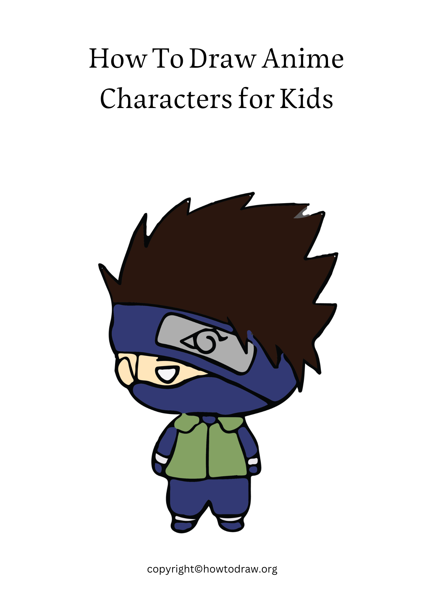 How To Draw Anime Characters with Steps – For Kids & Beginners