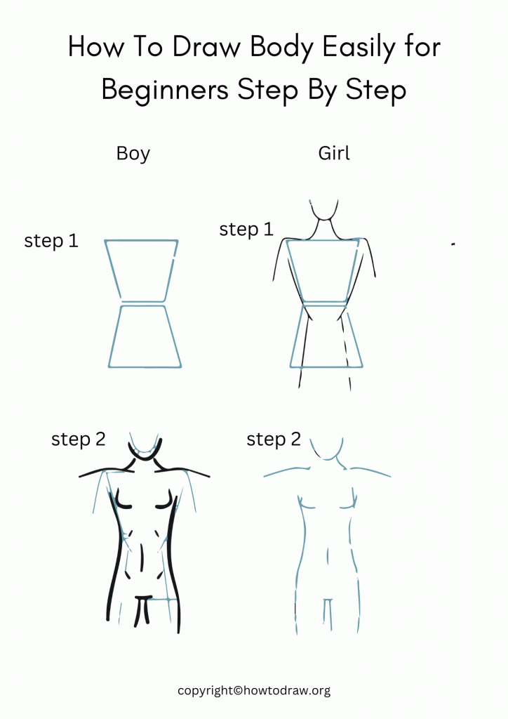 How To Draw Body Easily for Beginners Step By Step