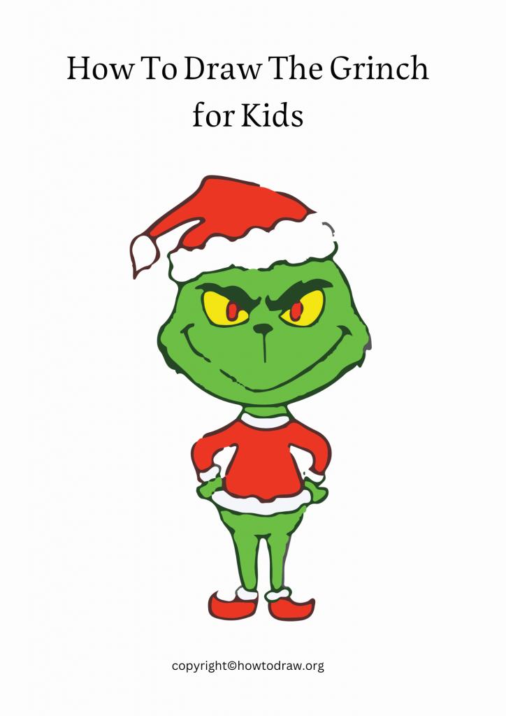 How To Draw The Grinch for Kids