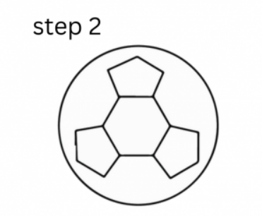 how to draw a football step 2