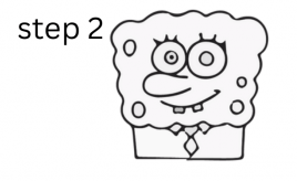 how to draw spongebob