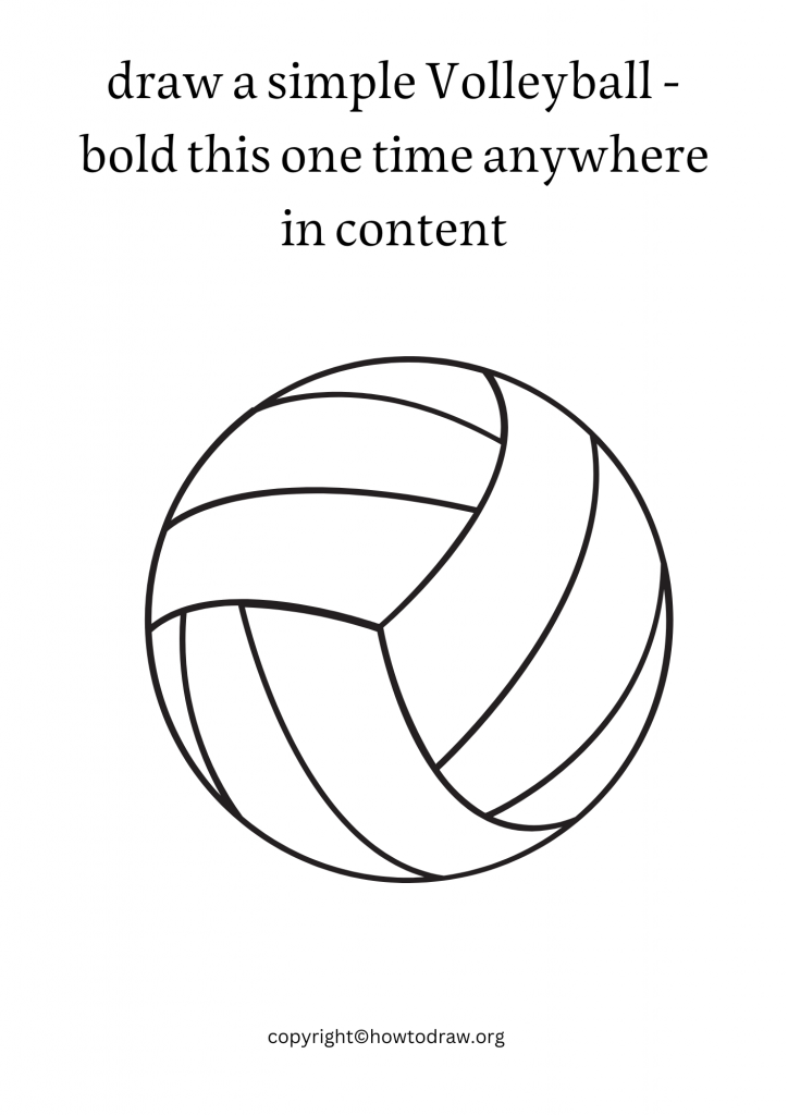 draw a simple Volleyball