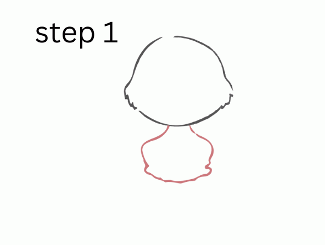 how to draw grinch step 1