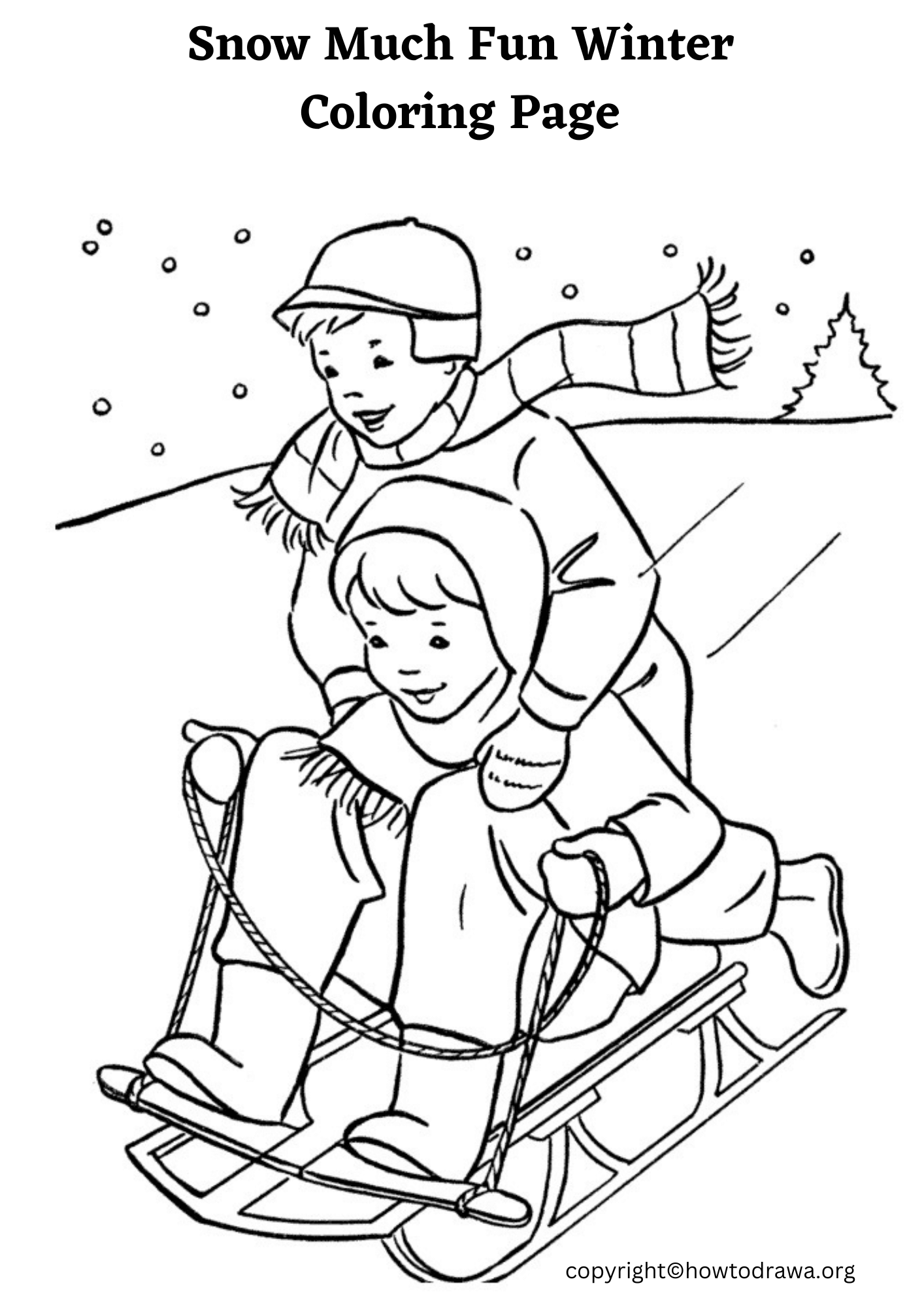 Winter Coloring Page 50 Winter Coloring Pages Free Sheets For Kids