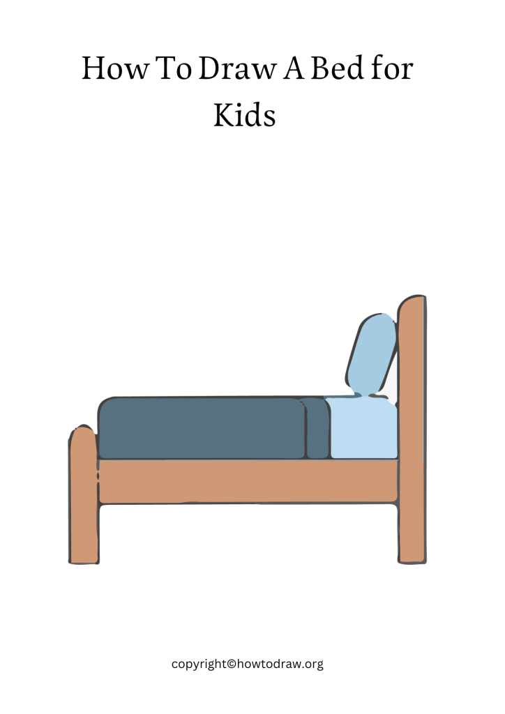 How To Draw A Bed for Kids