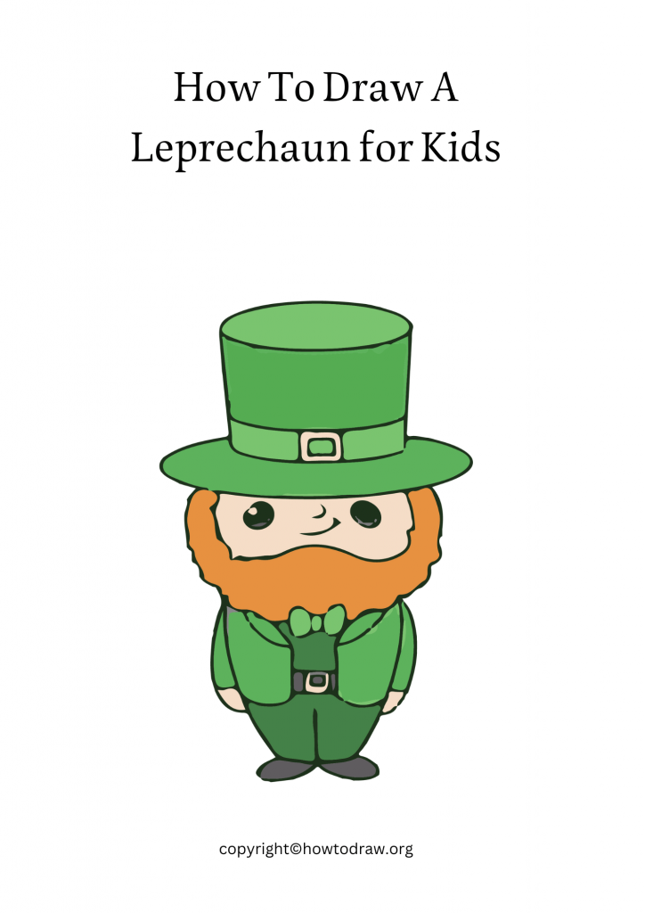 How To Draw A Leprechaun for Kids