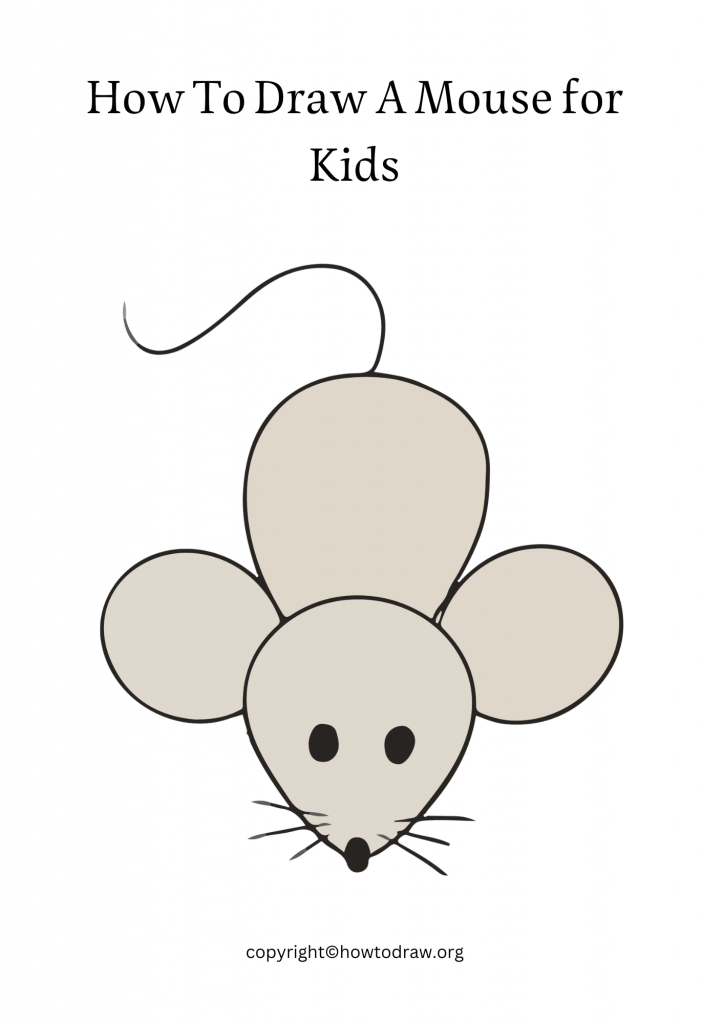 How To Draw A Mice for Kids