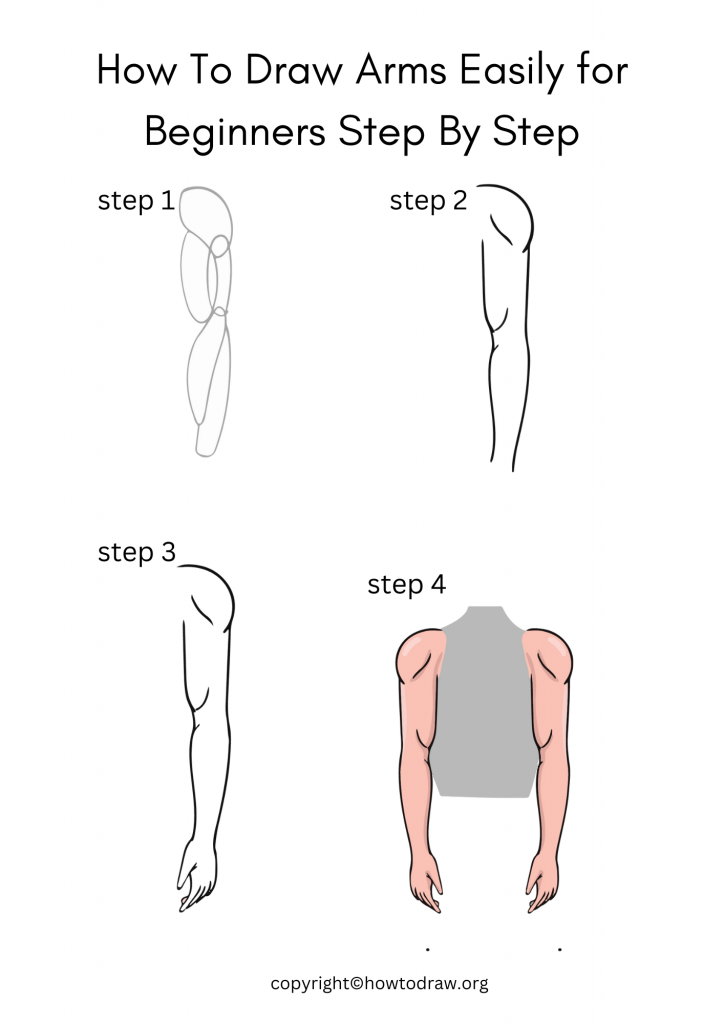 How To Draw Arms Easily for Beginners Step By Step