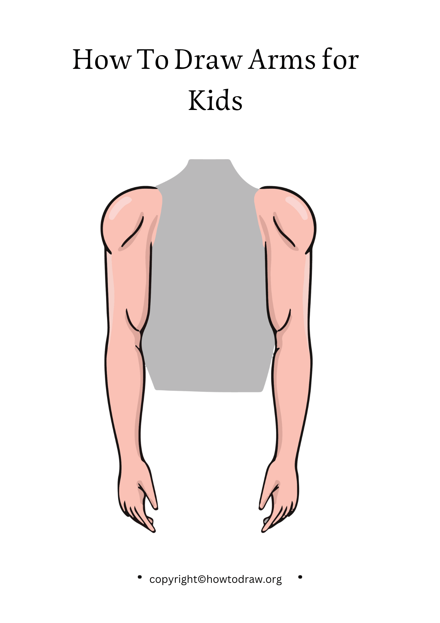How To Draw Arms Step By Step – For Kids & Beginners