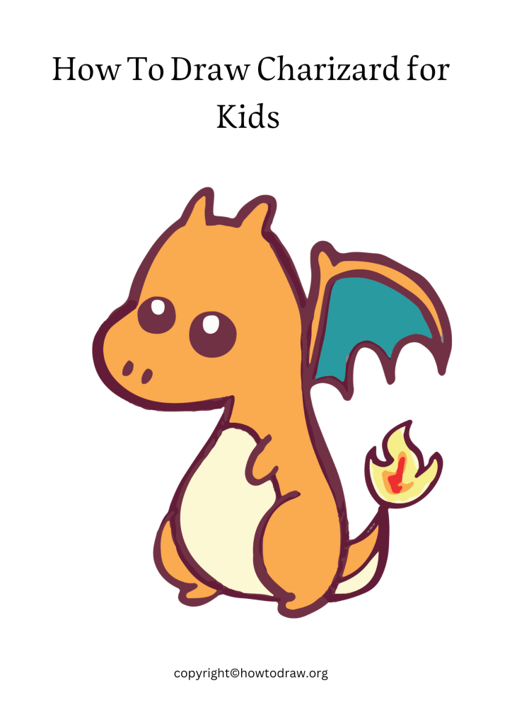 How To Draw Charizard for Kids