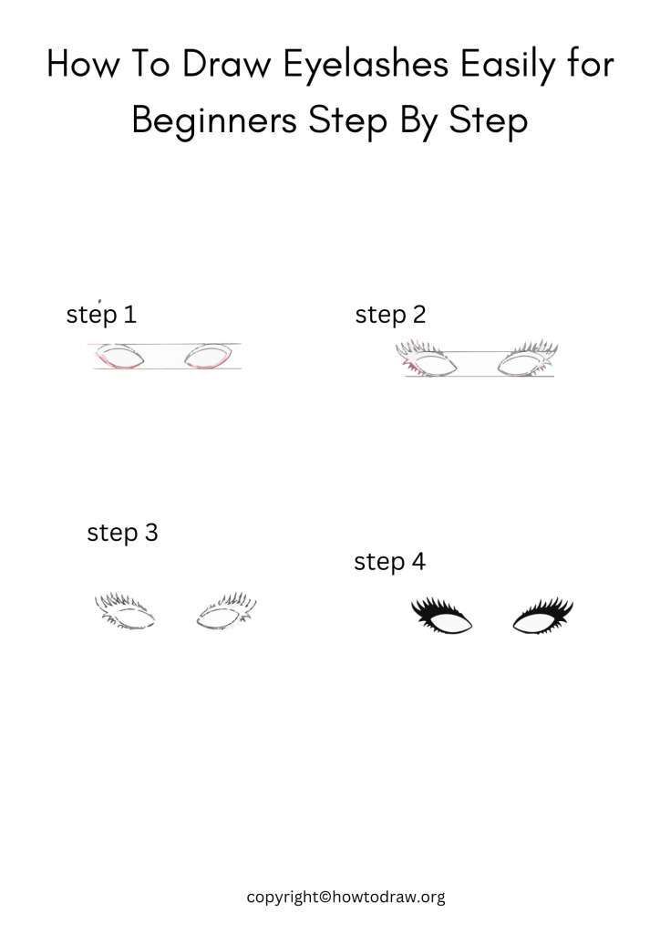 How To Draw Eyelashes Easily for Beginners Step By Step