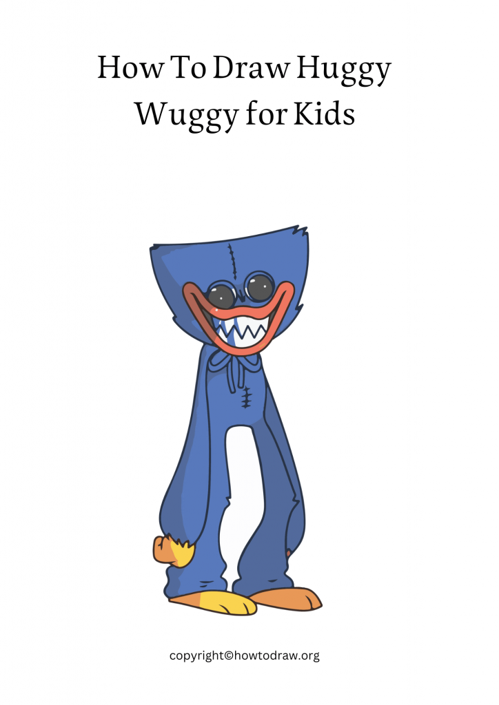 How To Draw Huggy Wuggy for Kids