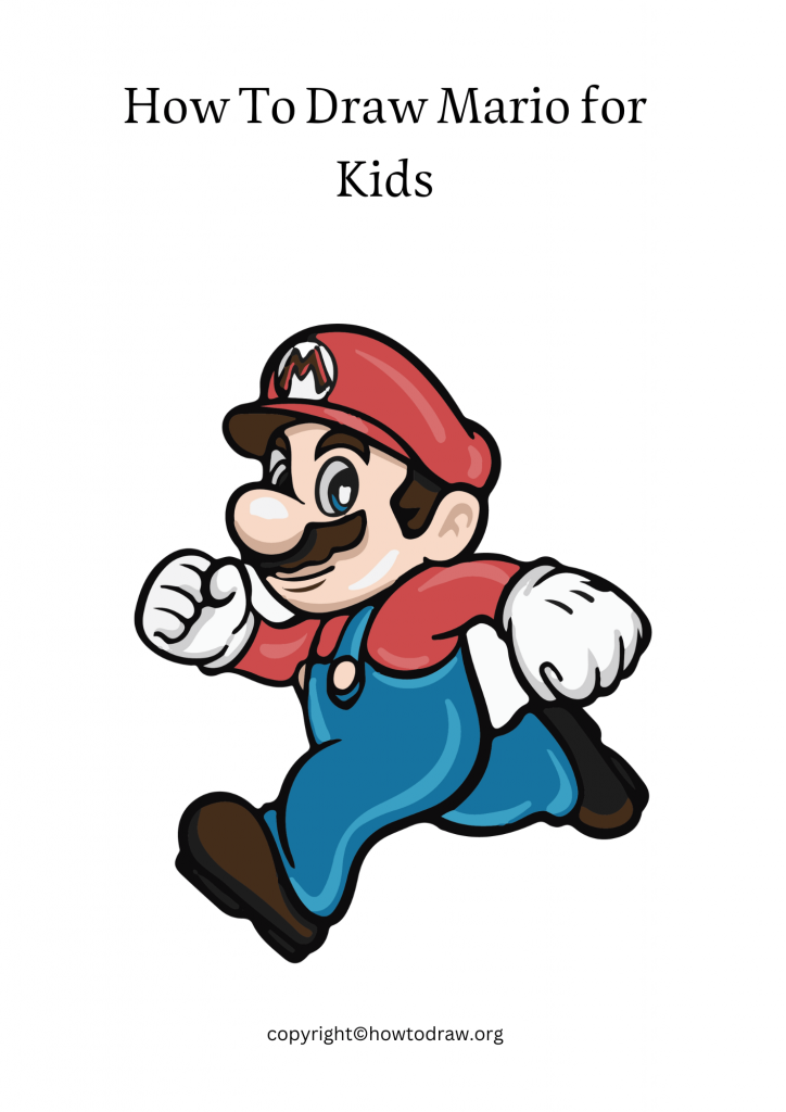 How To Draw Mario for Kids