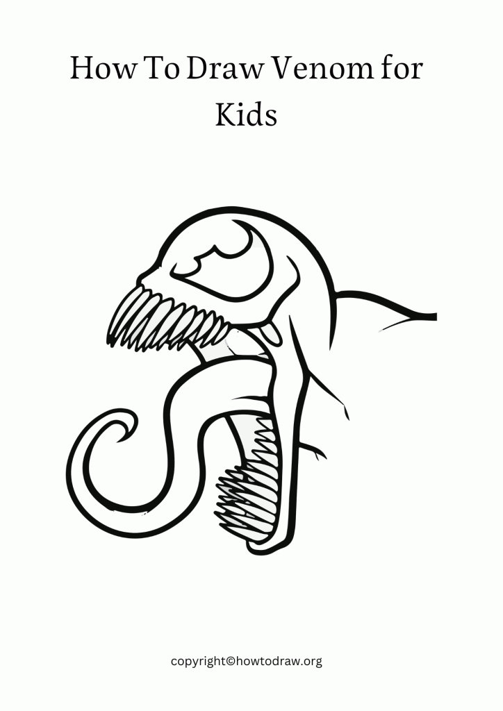 How To Draw Venom for Kids