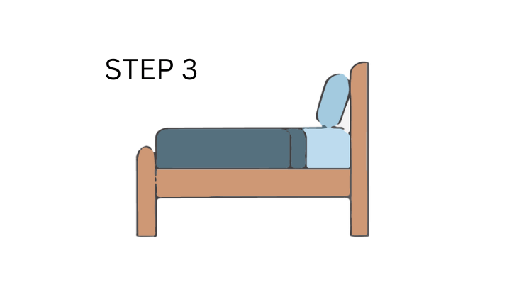 how to draw a bed step 3