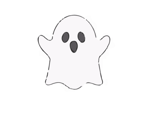 how to draw a ghost step 3