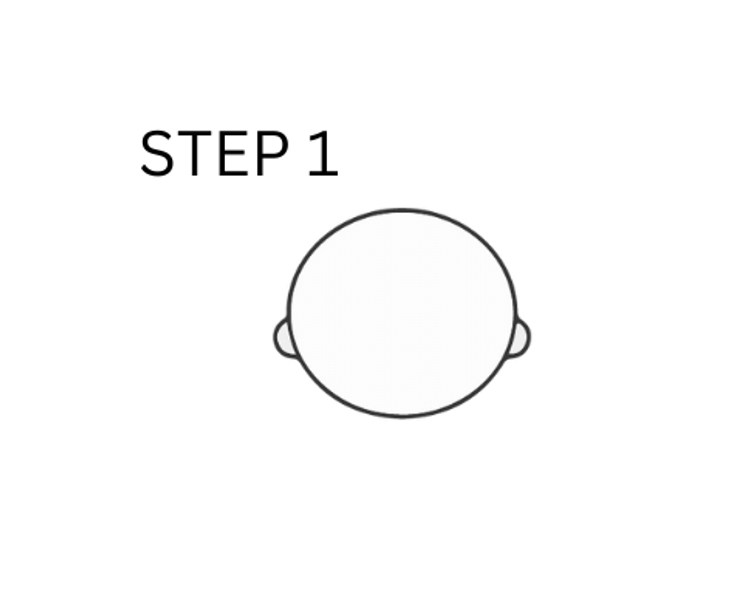 how to draw harry potter step 1