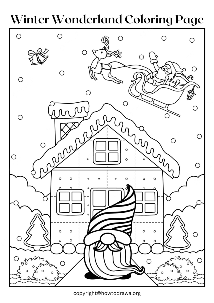 Winter Wonderland Coloring Page