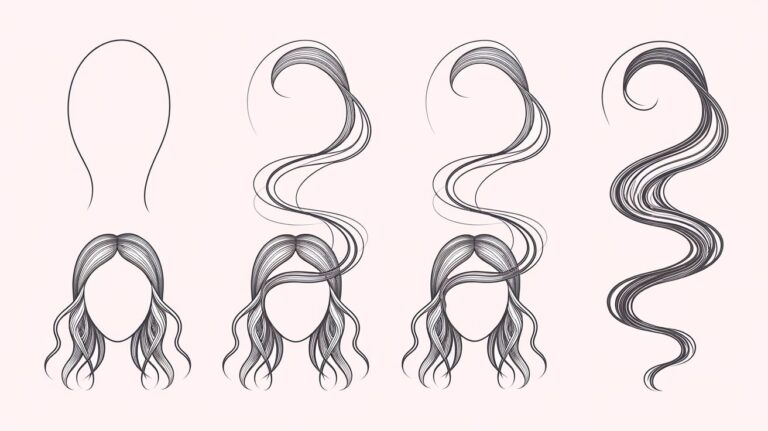 How to Draw Female Hair Step By Step – For Kids & Beginners